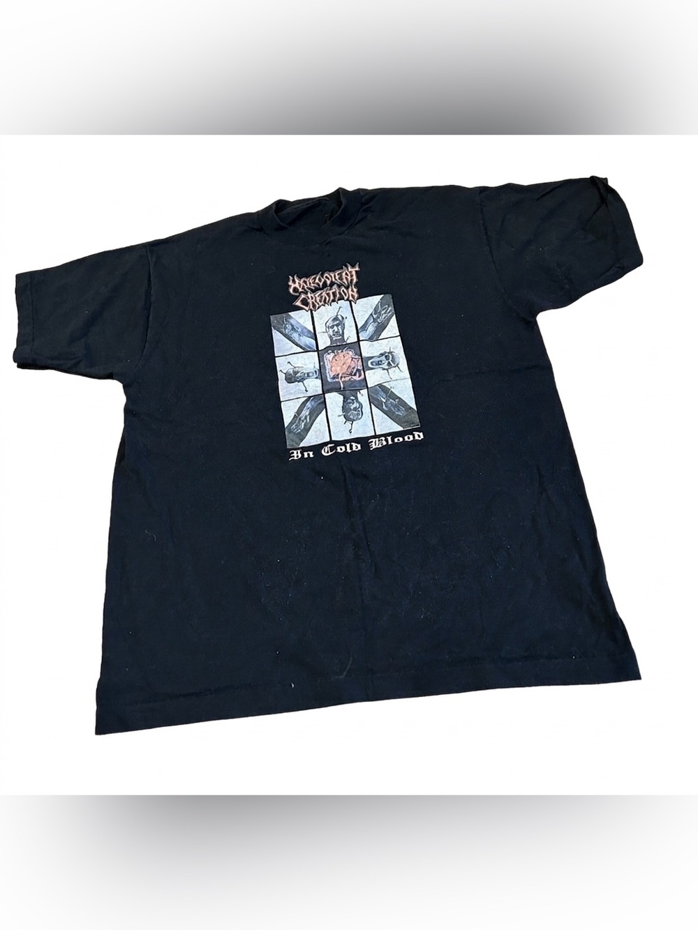 Vintage 1997 Malevolent Creation In Cold Blood World Tour T-Shirt Death Metal